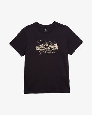 Women's Short Sleeve Graphic Tee - Black