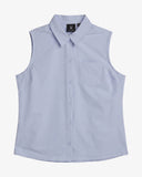Women's Sleeveless Woven Top - Mist Blue