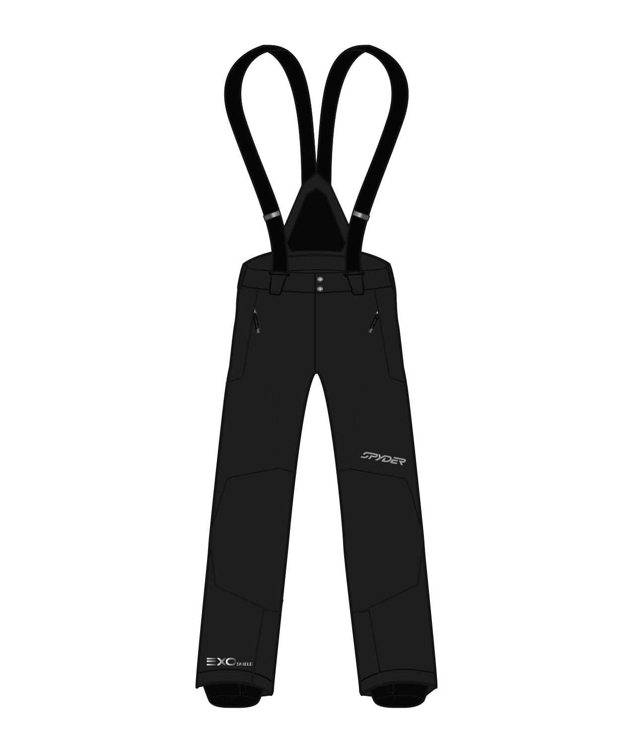 Boys Guard Side Zip Black Spyder
