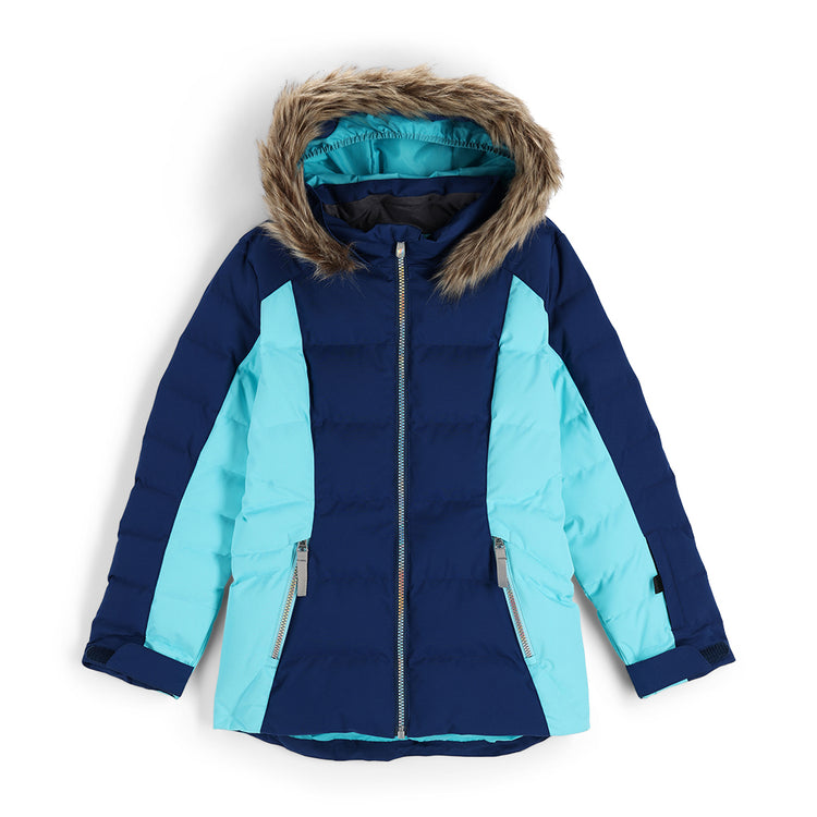 Zadie Synthetic Down Jacket - Abyss (Blue) - Girls | Spyder