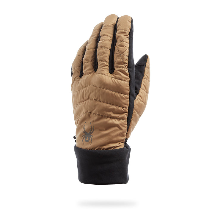 Glissade Hybrid Ski Glove Tannin (Beige) Mens Spyder