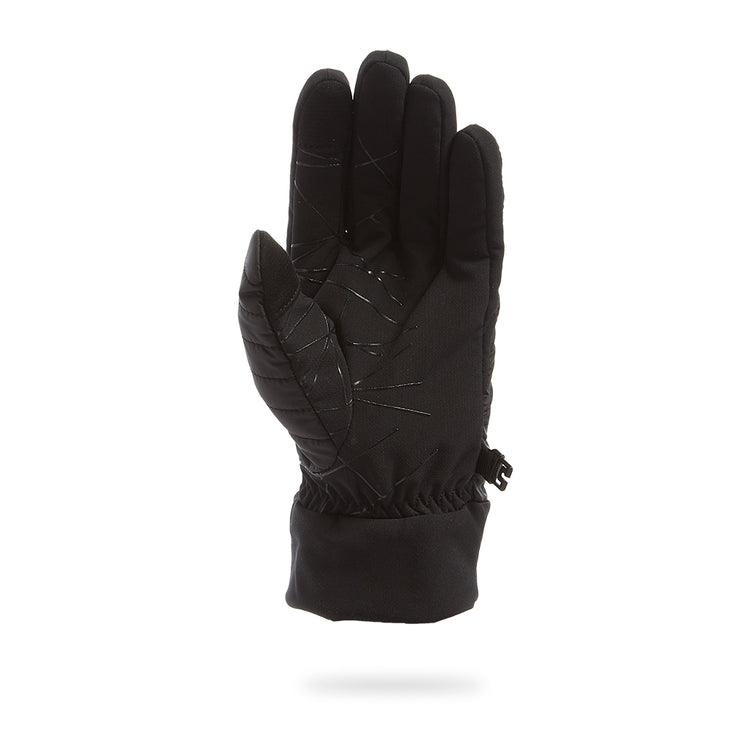 Glissade Hybrid Ski Glove Black Black (Black) Womens Spyder