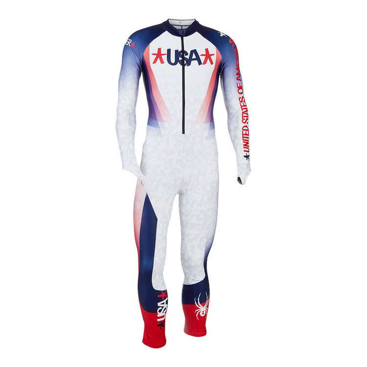 World Cup DH Ski Racing Suit - National (Blue) - Mens | Spyder