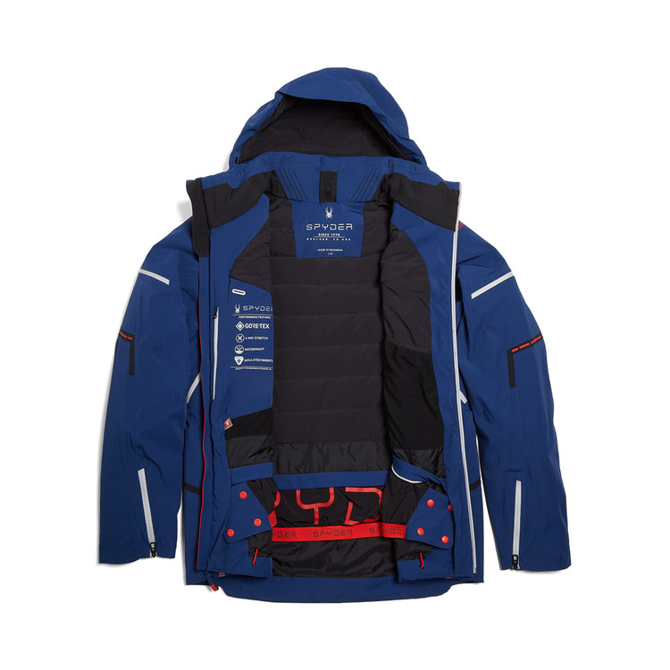 Pinnacle Insulated Ski | (Blue) Jacket Abyss Spyder - - Mens