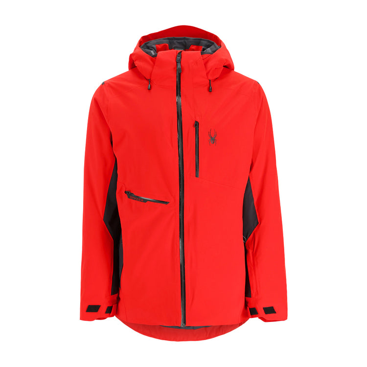 Avid Insulated Ski Jacket - Volcano Black (Red) - Mens | Spyder