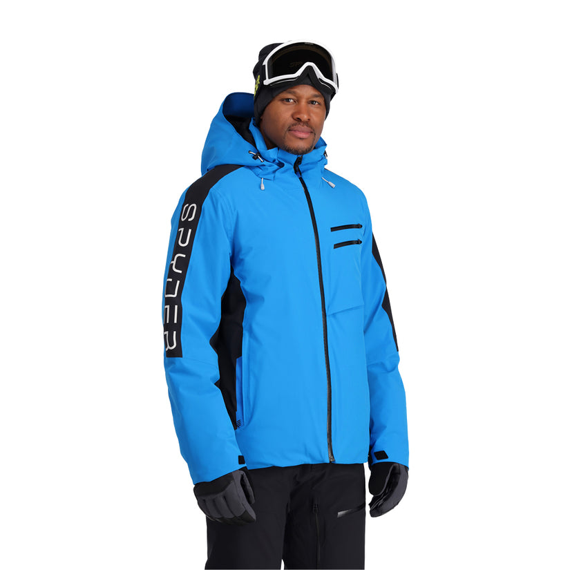 Blue Spyder Jacket Mens Jackets Spyder Skijacke L Orbiter - Main Image