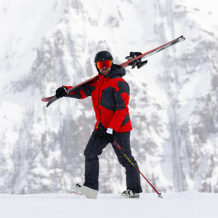 financiën Mars Scherm Leader Insulated Ski Jacket - Volcano Ebony (Red) - Mens | Spyder