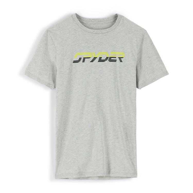 Spyder Retro Logo Tee T-Shirt - Heather Gray (Grey) - Mens | Spyder