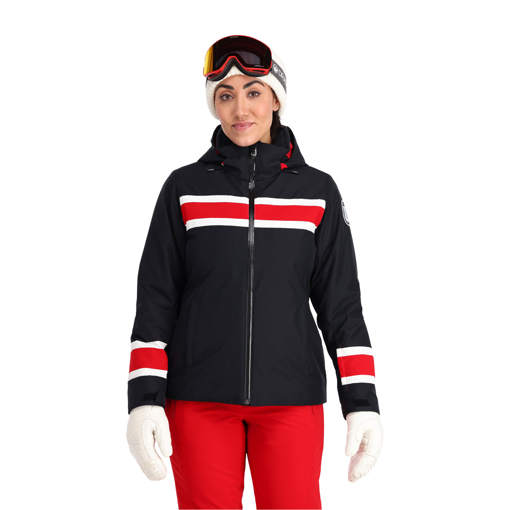 Spyder Captivate - Womens Insulated Black Jacket Ski - |