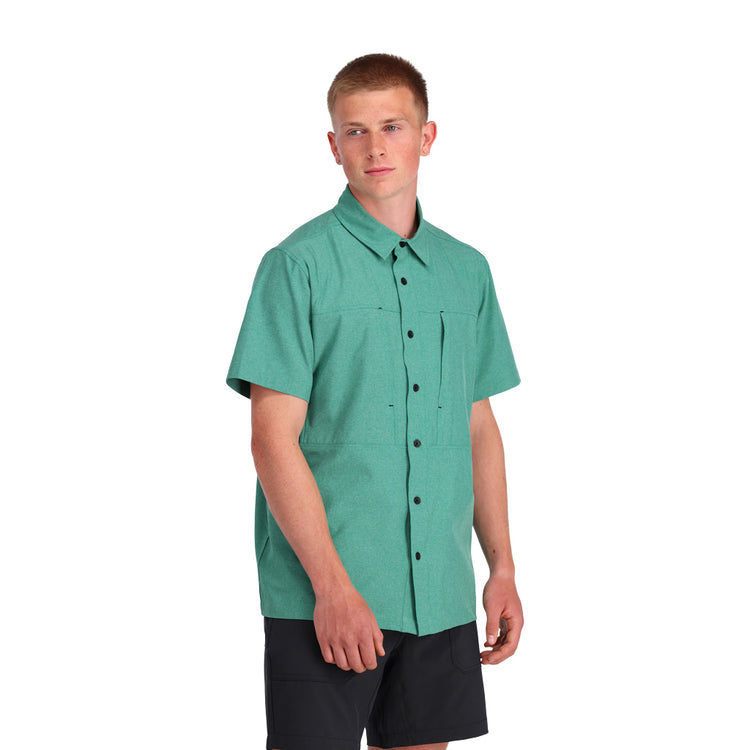 Mens Canyon Short Sleeve Shirt - Verdant Green